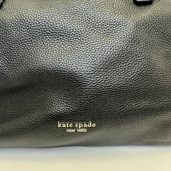 Kate Spade New York Black Leather Tote Bag - Picture 16 of 16